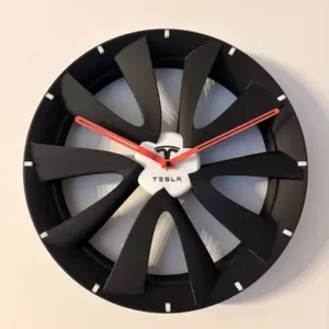 3D nyomtatott Tesla Turbine felni stílusú falióra ⌀40 cm